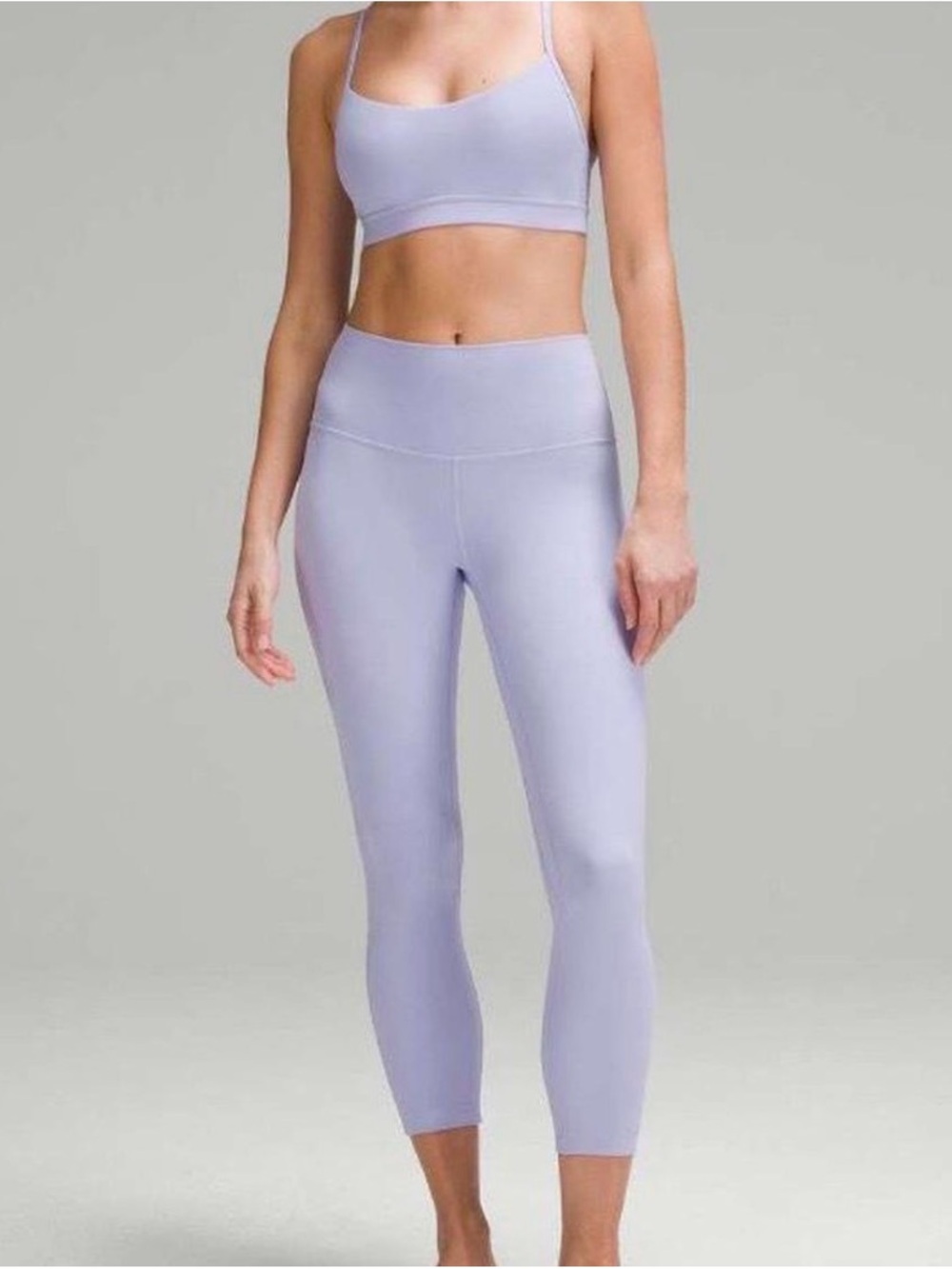 lululemon athletica light lavender leggings size 4